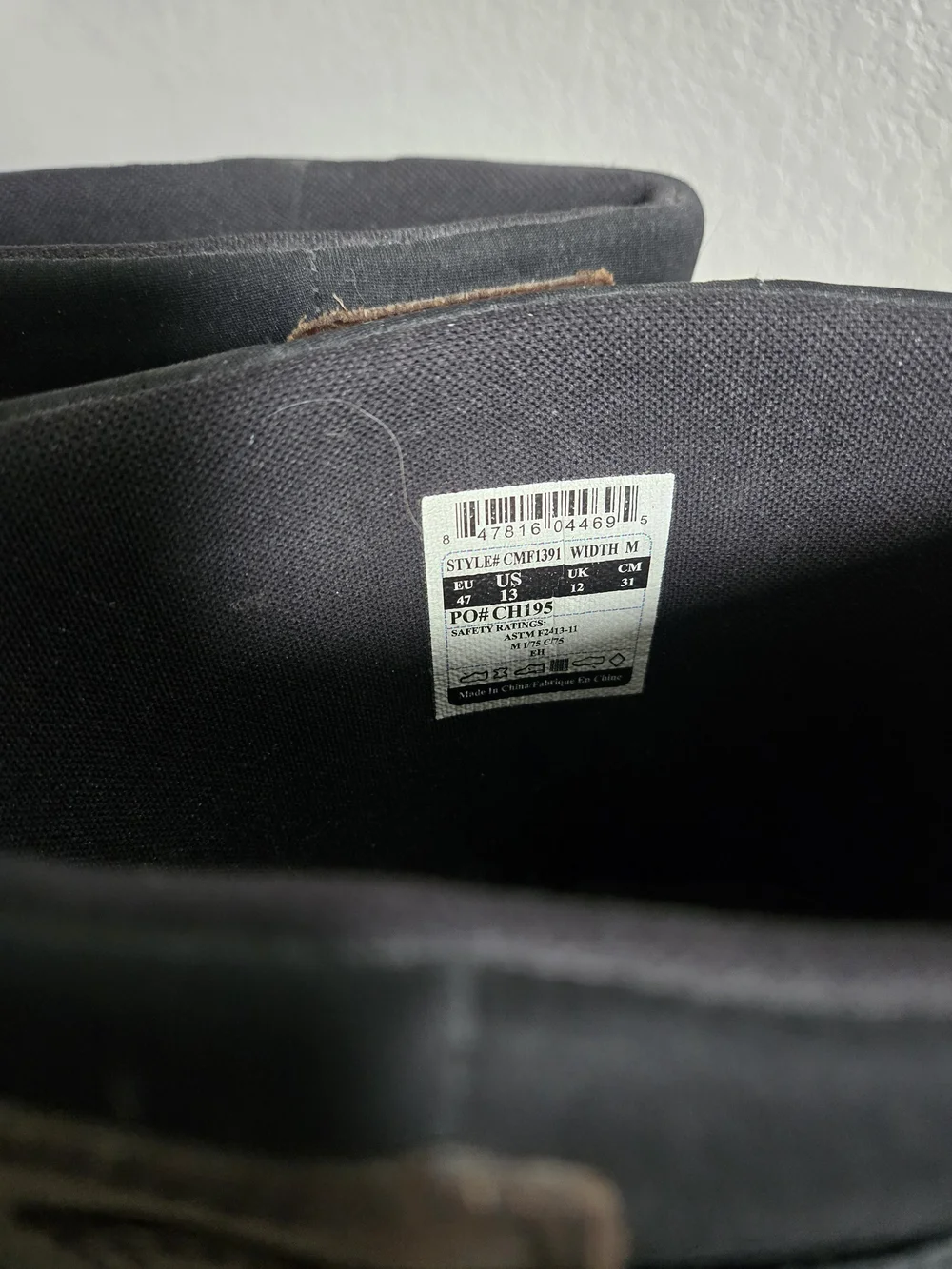 Carhartt Black and Brown Men’s Work Boots